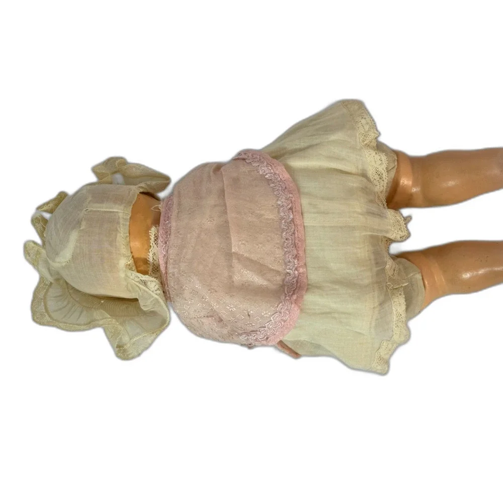 Antique Composition Bubbles Cloth Body Original Sleep Eyes 14